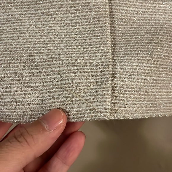 Forever 21 Glitter Sparkle White Cream Blazer Jacket XS - Picture 10 of 12